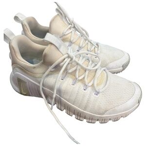 Nike Free Metcon 6 White on White size 9 Indoor Use